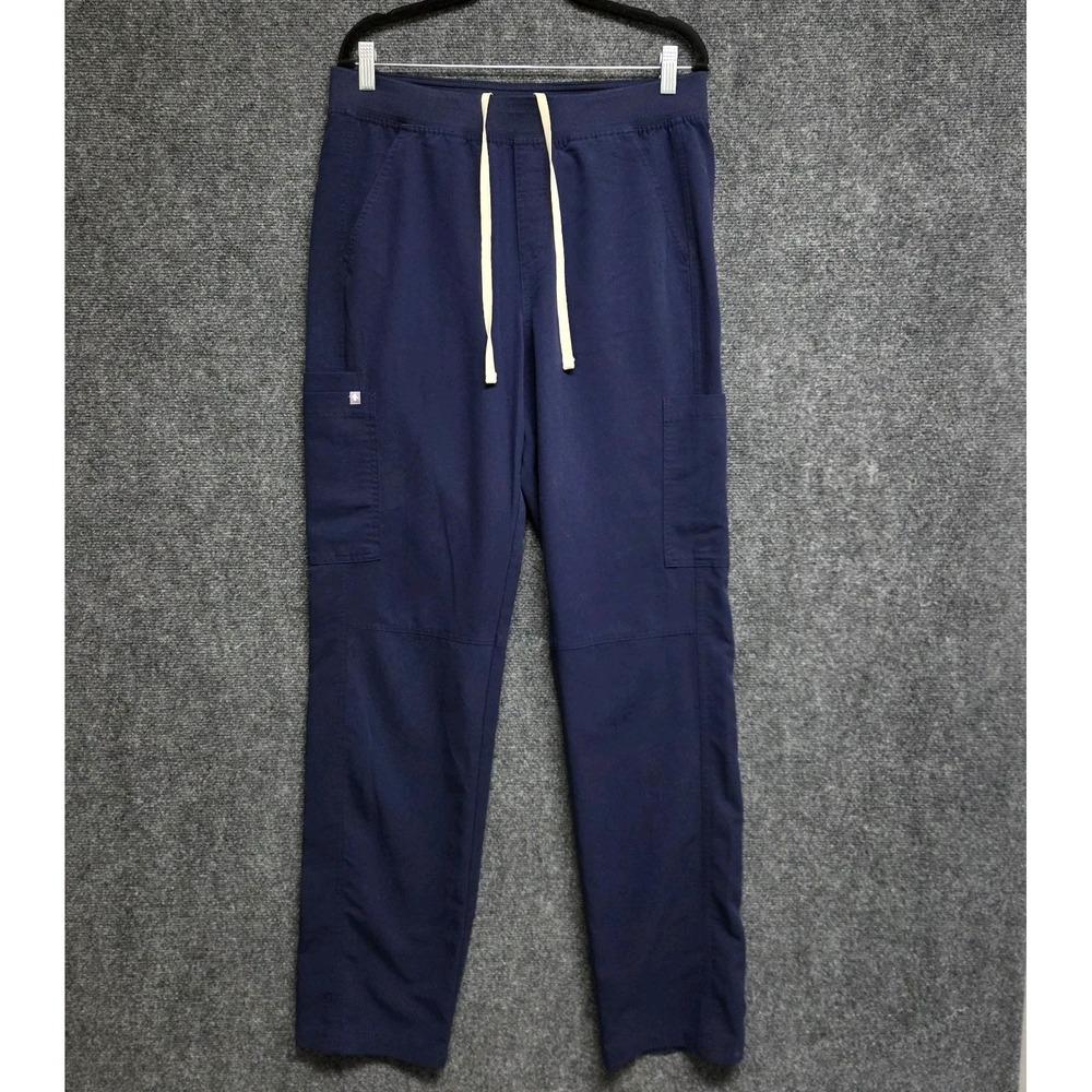 Figs Axim Scrub Pants Men Large Tall Blue Cargo Technical Collection PO 1683